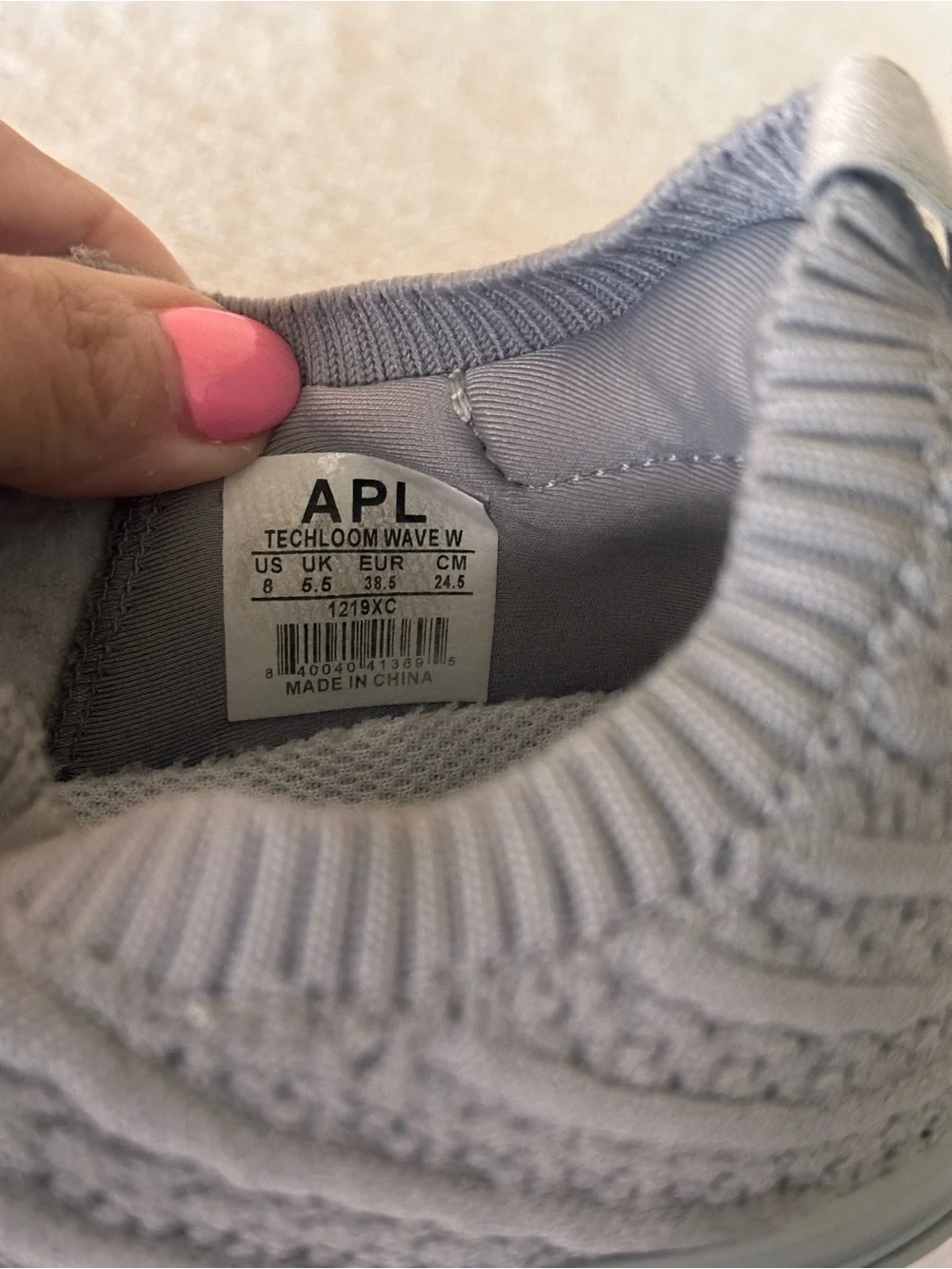 🌟 APL TechLoom Wave Women’s Sneakers - Size 8 - Gray Knit Athletic Shoes 🌟
